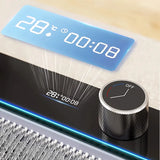 Luksusowy Zlewozmywak ze Stali Nierdzewnej z Cyfrową Baterią – 75x45 cm | Gun Grey | Montaż Blatowy | Spływ Kaskadowy i Dozownik do Mydła