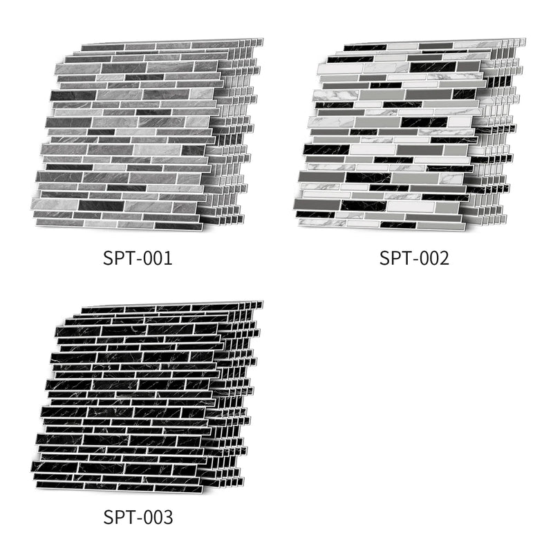 LuxeMarmer Złoto-Białe Naklejki Ścienne w Stylu Marmuru