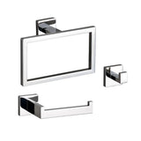 Zestaw łazienkowy | Stal nierdzewna | Jasny Srebrny – Trwały i Odporny na Korozję