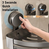 AquaGrip – Luksusowa Półka Łazienkowa z Przyssawkami bez Wiercenia