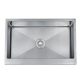 Ręcznie wykonany zlewozmywak ze stali nierdzewnej – Kwadratowy | Nowoczesny design