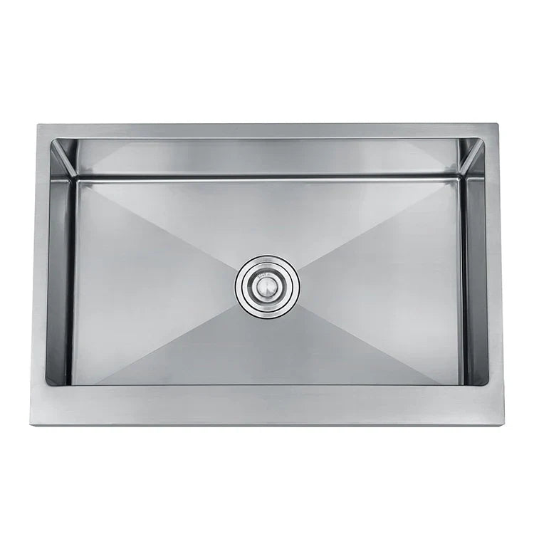 Ręcznie wykonany zlewozmywak ze stali nierdzewnej – Kwadratowy | Nowoczesny design