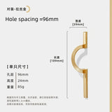 Okrągły Uchwyt Meblowy – Powłoka Cynkowa | 64–256 mm Rozstaw Otworów | Nowy Styl Chiński