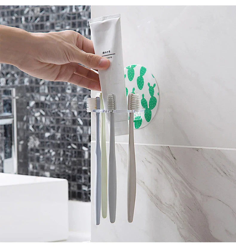 EasyStick Organizer – Samoprzylepny organizer na szczoteczki do zębów i półka organizująca