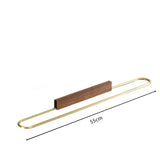 Wieszak na ręczniki | Aluminium kosmiczne & Drewno lite | <50 cm | Wolnostojący