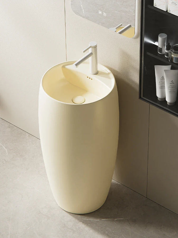 Keramiczna Okładzina Blatu Umywalki | Otwór na Baterię Haplopore