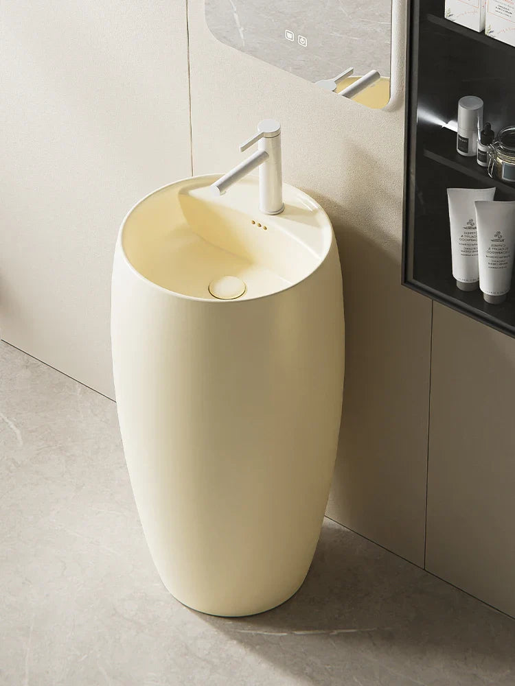 Keramiczna Okładzina Blatu Umywalki | Otwór na Baterię Haplopore