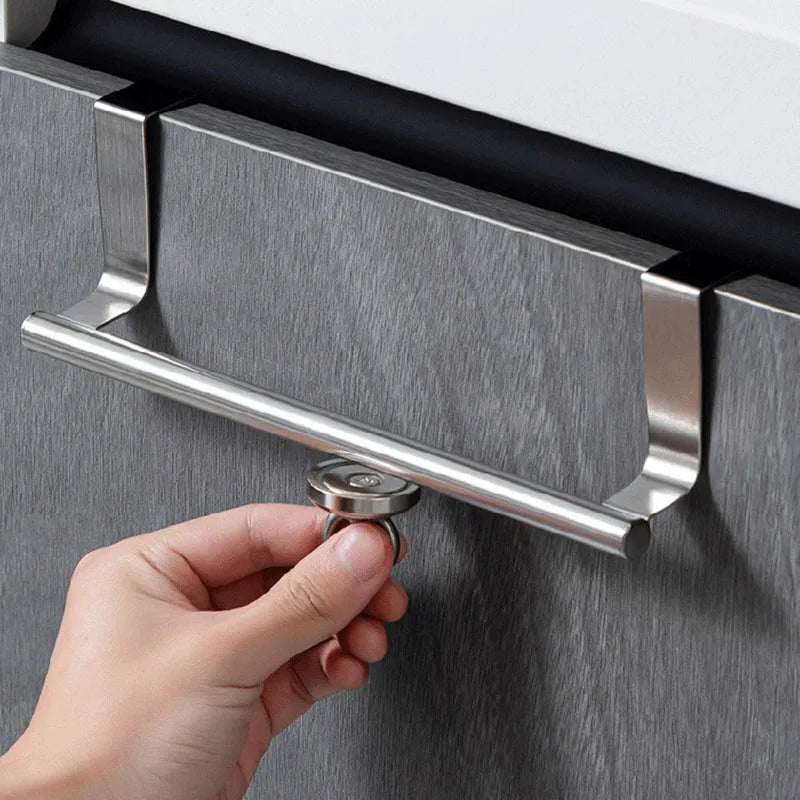 CabinHang – Stojak na ścierkę kuchenną ze stali nierdzewnej bez wiercenia