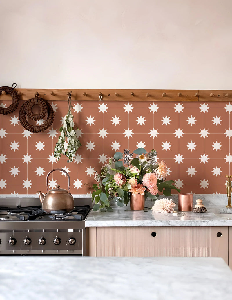 BohoTerracotta Samoprzylepne Naklejki na Płytki