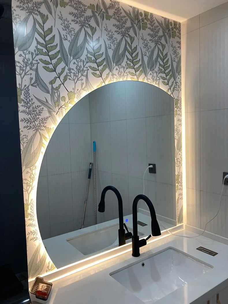 AURORA Duże LED Lustro Łazienkowe