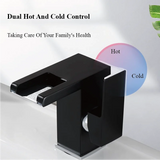 Zlewozmywakowy kran z wylewką wysoką – 2-otworowy | Jednouchwytowy | Ceramiczny zawór | W zestawie węże i panel dekoracyjny