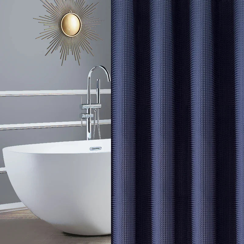 AquaWafel Luxe Zasłona Prysznicowa – Ekstra Gruby Wzór Wafelkowy