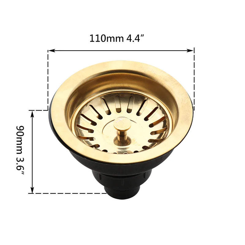Korek i sitko do zlewu AquaGuard ze stali nierdzewnej