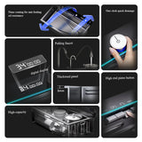 Luksusowy Zlewozmywak ze Stali Nierdzewnej z Cyfrową Baterią – 75x45 cm | Gun Grey | Montaż Blatowy | Spływ Kaskadowy i Dozownik do Mydła