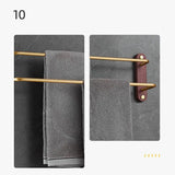 Przymocowana do ściany wieszarka na ręczniki | 1 drążek | Minimalistyczny i funkcjonalny design