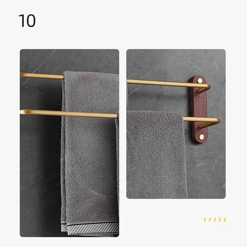 Przymocowana do ściany wieszarka na ręczniki | 1 drążek | Minimalistyczny i funkcjonalny design