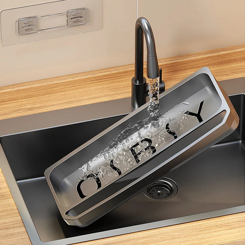 Organizator do Zlewu Kuchennego | ABS Tworzywo Sztuczne – Pojemnik na Gąbki & Kratka Ściekowa