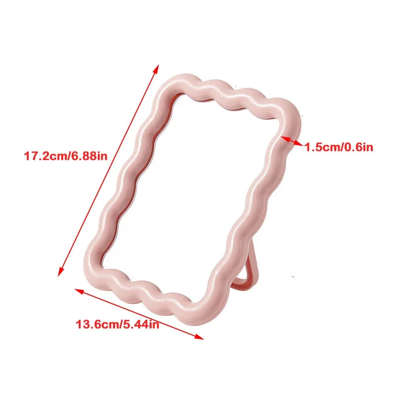 CremaWave Falisty Pulpitowy i Ręczny Lusterko do Makijażu