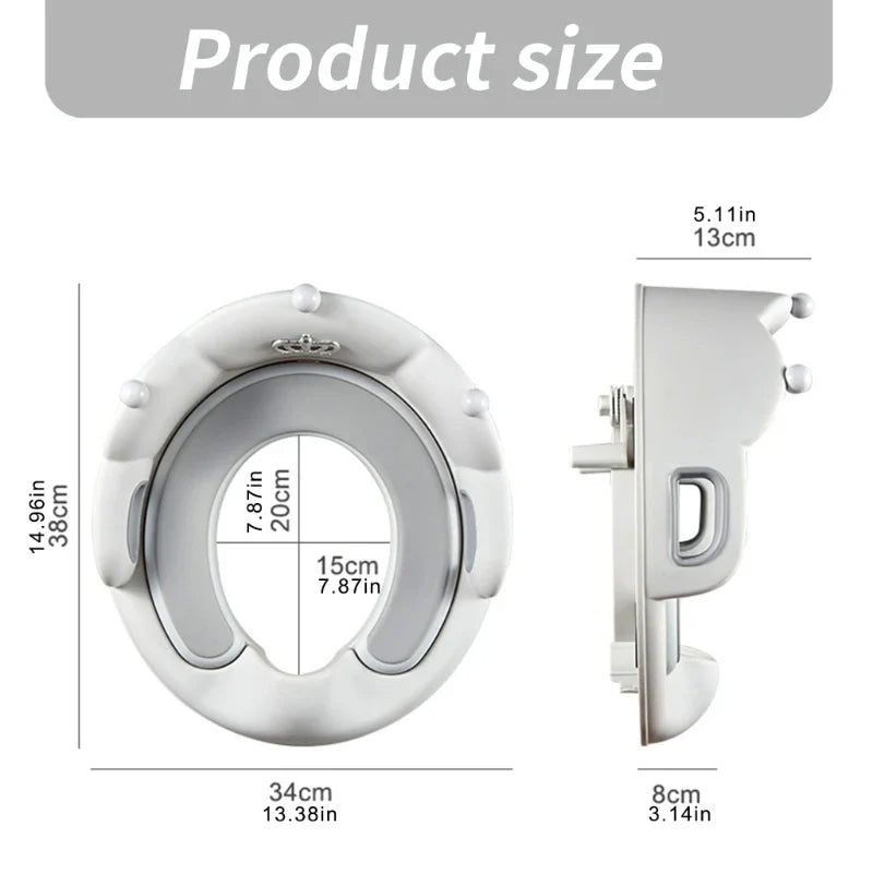 Nakładka na Toaletę do Nauki Czyszczenia – Antypoślizgowa i Wygodna | Dla Dzieci w Wieku od 6 Miesięcy do 5 Lat