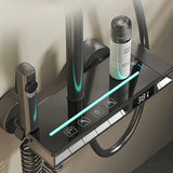 AquaLumen Luxe LED Panel Prysznicowy z Cyfrowym Wyświetlaczem