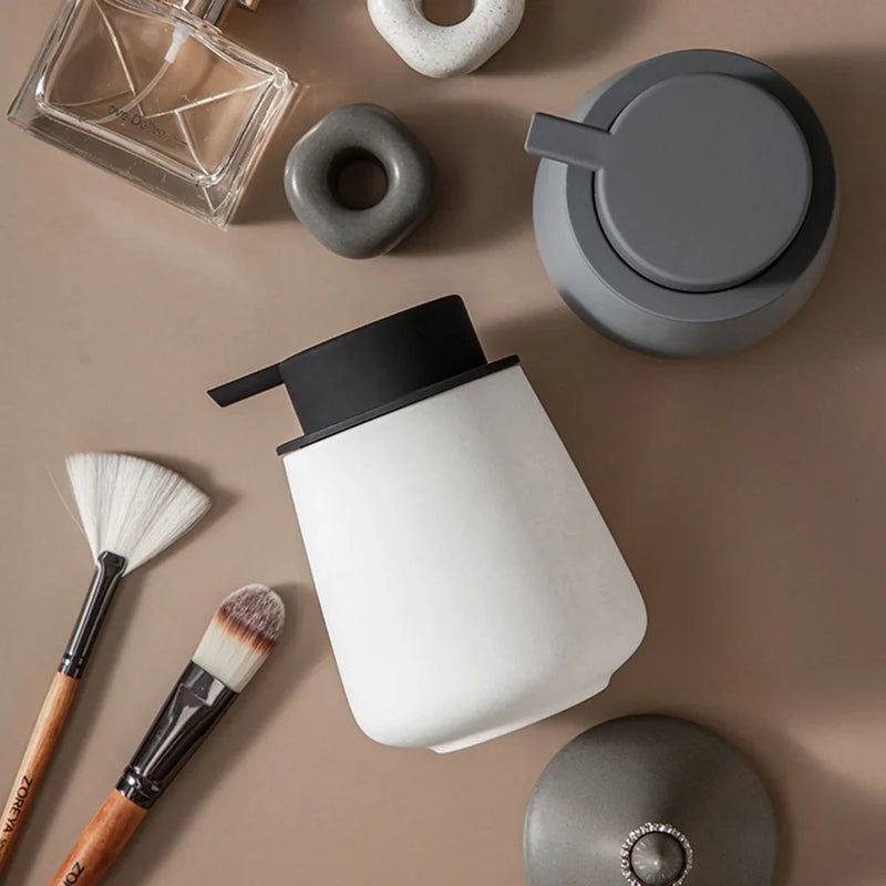 CeramiLux 300ml Luxe Ceramiczny Dozownik do Mydła – Na Mydło, Szampon, Odżywkę lub Balsam