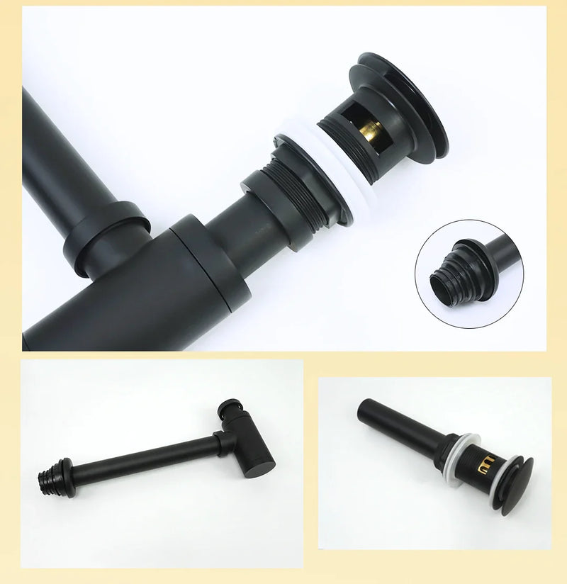 AquaStop Luxe Miedziana Bezwonna Syfon & Odpływ Pop-Up