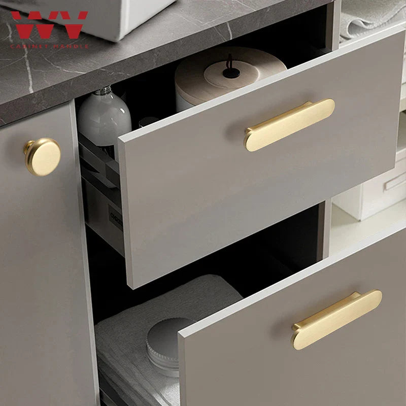 Nowoczesna Rękojeść Meble – Ocynk | Rozstaw otworów 64 mm | Do szuflad i drzwi