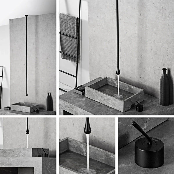 Luksusowa mosiężna bateria sufitowa