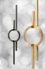 Okrągły Uchwyt Meblowy – Powłoka Cynkowa | 64–256 mm Rozstaw Otworów | Nowy Styl Chiński