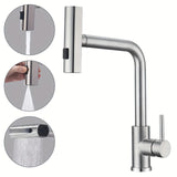 SteelFlex Gun Gray Wysuwana Kran Kuchenny