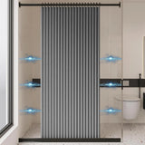 MagnaFold Składana Zasłona Prysznicowa z Magnesami