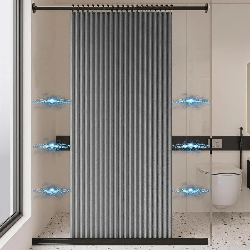 MagnaFold Składana Zasłona Prysznicowa z Magnesami