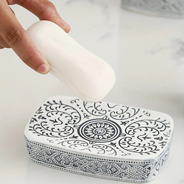 4-częściowy zestaw ceramiczny do łazienki | Boho Chic