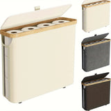 RollGuard Elegancki Kosz na Papier Toaletowy z Pokrywą