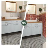 RetroBrick – 6-częściowe Samoprzylepne Retro Ceglane Naklejki Ścienne (30x15cm)