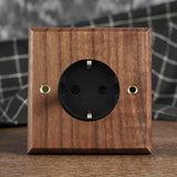 RetroLux Przełącznik Ścienny z Czarnego Orzecha 1–4 Gang