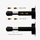 Nurlin Mosiężny Zatrzask do Drzwi z Rowkowaniem
