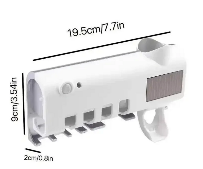 SolarBright UV Szczotko-holder do Szczoteczek do Zębów z Dozownikiem Pasty