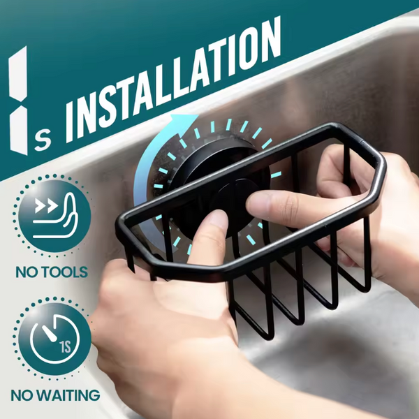 Przyssawka do Zlewu – Aluminiowa | Demontowalna i Wodoodporna | Montaż Bez Wiercenia