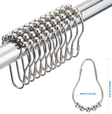 LuxeLinnen Zasłona Prysznicowa – Wodoodporna i Gruba Imitacja Lnu