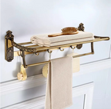 Składany Wieszak na Ręczniki | Aluminium | 50–60 cm | Przenośny & Lakierowany