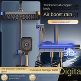 AquaLumen Luxe LED Panel Prysznicowy z Cyfrowym Wyświetlaczem