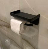 SmartHold Luxe – Aluminiowy Uchwyt na Rolkę Toaletową z Półką na Telefon
