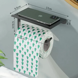 SmartHold Luxe – Aluminiowy Uchwyt na Rolkę Toaletową z Półką na Telefon