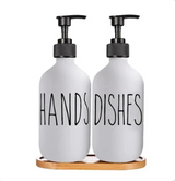 SoapElegance 500ml Czarny Dozownik do Mydła Set