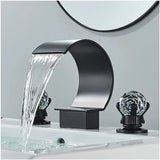 Powszechnie Stosowany Kran do Umywalki | Polerowany Metal | Podwójna Gałka