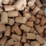 Nurlin Minimalistyczna Drewniana Wieszak Ścienny z Bukowego i Orzechowego Drewna