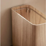 EcoPress Drewniany Kosz na Śmieci z Pokrywą