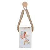 HangEasy Bezgwoździowy Sznurkowy Wieszak na Ręczniki & Trzymacz do Papieru Toaletowego