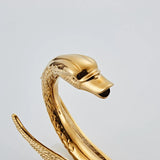 Klasyczny Złoty Kran Łazienkowy i Prysznicowy – Podwójna Gałka | Montaż Ścienny | Mosiądz | W zestawie węże